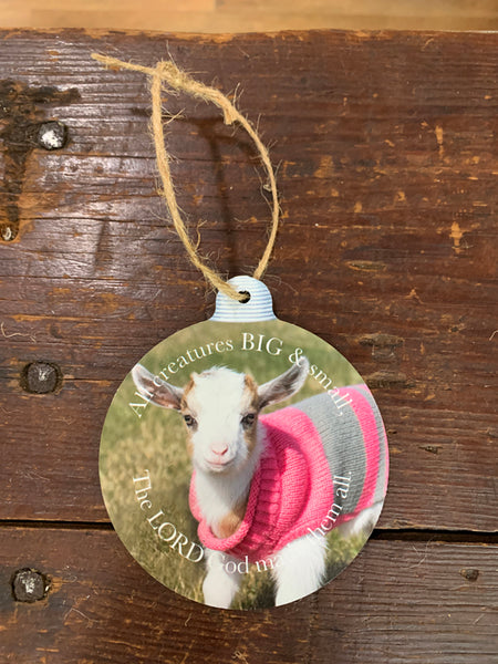 Lucy the Baby Goat Ornament