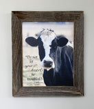 Betsy - Canvas Framed in Barn Wood
