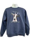 NEW! Custom Crew Neck Sweatshirt from The Happy Goat Apparel Collection
