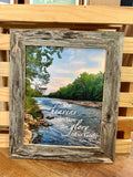 God's Glory - Canvas Framed in Barn Wood