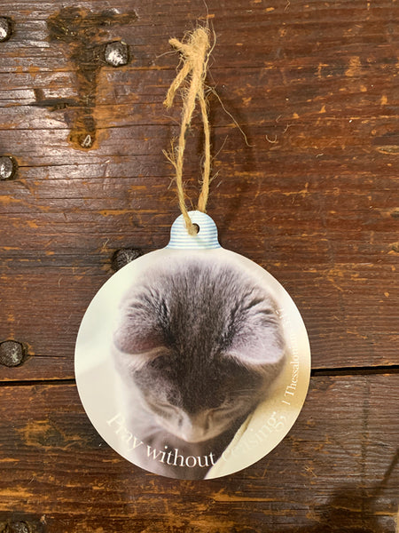 Praying Cat Ornament