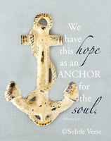 Anchor - Ready to Hang Plaque