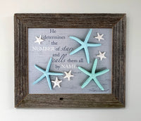Stars - Canvas Framed in Barn Wood