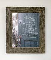 Irish Blessing - Canvas Framed in Barn Wood