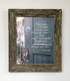 Irish Blessing - Canvas Framed in Barn Wood