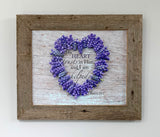 Helped - Canvas Framed in Barn Wood