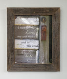 Hope Door - Canvas Framed in Barn Wood