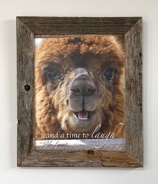 Brutus - Canvas Framed in Barn Wood