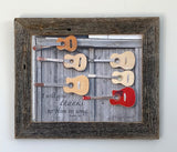 Praise Guitars - Canvas Framed in Barn Wood