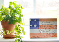 No Greater Love - Ready to Hang Plaque