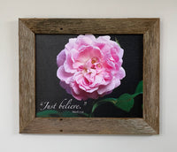 Just Believe - Canvas Framed in Barn Wood
