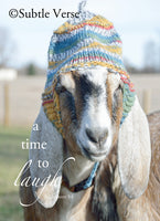 Maggie - Goat with Hat - Ready to Hang Plaque