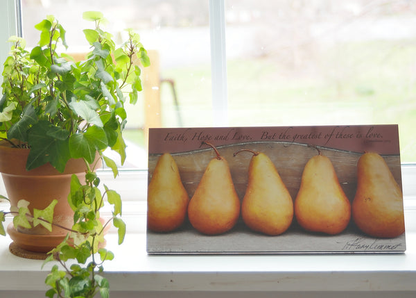 Pears - Ready to Hang Plaque