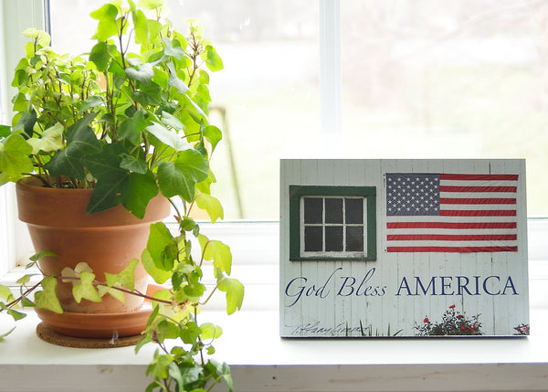 God Bless America - Ready to Hang Plaque