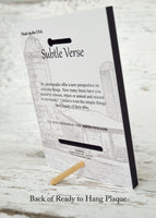 Chick - Ready to Hang Plaque