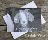 The Happy Goat - Notecard