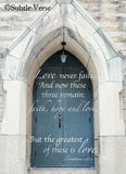 Faith, Hope, and Love - Ready to Hang Plaque