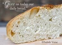 Daily Bread - Canvas Framed in Barn Wood