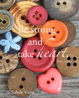 Buttons - Canvas Framed in Barn Wood