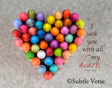 Crayons - Canvas Framed in Barn Wood