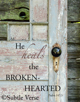 Brokenhearted - Canvas Framed in Barn Wood