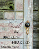 Brokenhearted - Canvas Framed in Barn Wood