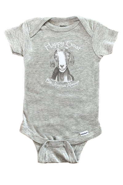 Happy Goat Grey Onesies