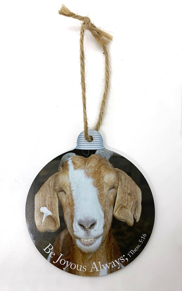 Happy Goat Ornament