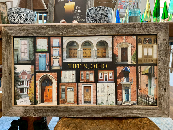 Doors of Tiffin - Canvas Framed in Barn Wood