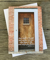 Narrow Door - Notecard