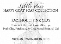 Pacthouli Pink Clay Soap - Happy Goat Soap
