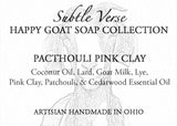 Pacthouli Pink Clay Soap - Happy Goat Soap