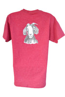 Close Out - Happy Goat Tee - Red Heather