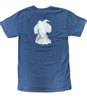 Close Out - Happy Goat Tee - Blue Heather