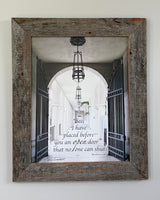 Oops - See framed in Barn Wood - 11x14